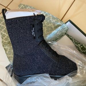Kate spade meringue gunmetal boots